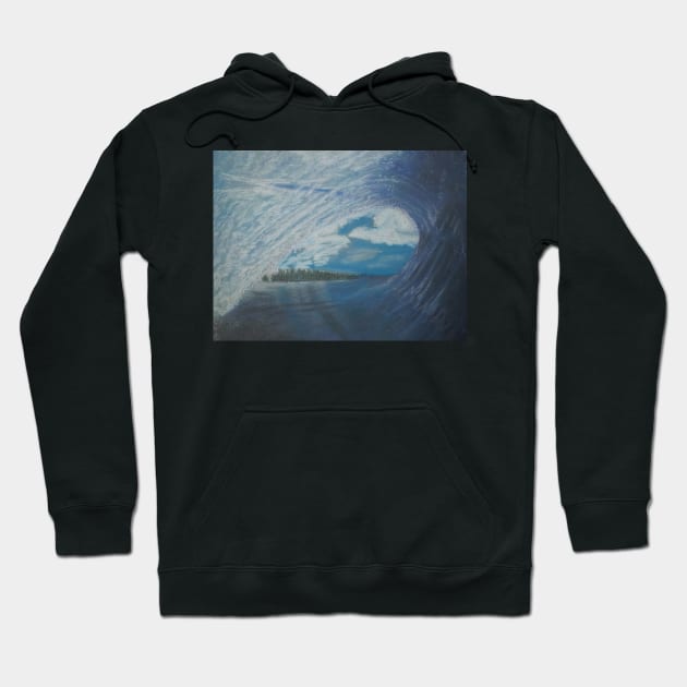 Ocean Wave Hoodie by Daranem